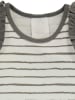 lamino Top in Weiß/ Grau