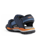 Geox Sandalen "Borealis"  in Dunkelblau/ Orange