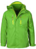 Trollkids 3in1-Funktionsjacke "Myrdal" in Grün/ Gelb