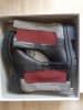 Anna Morellini Leder-Chelsea-Boots "Marlorina" in Schwarz/ Rot/ Grau