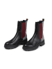 Anna Morellini Leder-Chelsea-Boots "Marlorina" in Schwarz/ Rot/ Grau