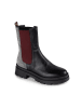 Anna Morellini Leder-Chelsea-Boots "Marlorina" in Schwarz/ Rot/ Grau