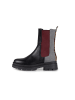 Anna Morellini Leder-Chelsea-Boots "Marlorina" in Schwarz/ Rot/ Grau
