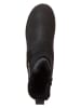 Ecco Leder-Boots in Schwarz