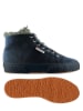 Superga Leder-Sneakers "Synshearlingw" in Dunkelblau
