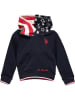 U.S. Polo Sweatshirt in Lila/ Dunkelblau