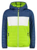 cmp Steppjacke in Blau/ Weiß/ Limette