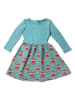 Little Green Radicals Kleid "Night time foxes" in Türkis