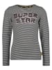 Vingino Longsleeve "Jannie" in Schwarz/ Weiß