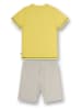 Sanetta Pyjama in Gelb/ Grau