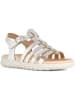 Geox Leder-Sandalen "Soleima" in Silber
