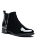 Foreverfolie Ankle-Boots in Schwarz