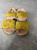 Richter Shoes Leder-Sandalen in Gelb
