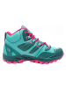 Trollkids Wanderboots "Rondane Hiker Mid" in Mint/ Pink