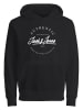 JACK & JONES Junior Hoodie "Arthur" in Schwarz