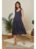 Lin Passion Leinen-Kleid in Dunkelblau