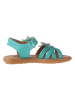 kmins Leder-Sandalen in Türkis