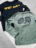 MOKIDA 2er-Set: Longsleeves in Khaki/ Schwarz