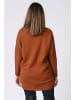 Plus Size Company Pullover in Hellbraun