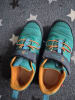 Trollkids Barfuß-Wanderschuhe "Skaland" in Grün/ Dunkelblau/ Orange