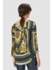 Rich & Royal Bluse in Petrol/ Gold