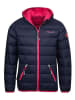 Trollkids Daunenjacke "Dovrefjell" in Dunkelblau/ Fuchsia