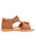 POM POM Leder-Sandalen in Camel