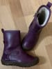 BO-BELL Leder-Winterboots in Aubergine