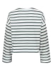Marc O'Polo DENIM Longsleeve in Weiß/ Petrol