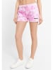 Bench Sweatshorts "Aymie" in Pink/ Weiß