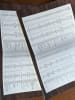 Geda Labels Platzset Englisch Unregelmäßige Verben 2er Set in Weiß - 43x29x0,1