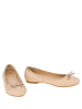 Lizza Shoes Leder-Ballerinas in Beige