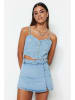 trendyol Jeans-Shorts in Hellblau
