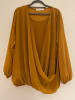 Plus Size Company Bluse "Yanisa" in Camel