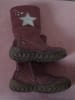 Ciao Leder-Stiefel in Dunkelrot