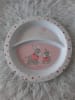 Sterntaler® Teller "Emmi" in Weiß/ Rosa - Ø 21,8 cm