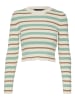 Vero Moda Longsleeve "Anita" in Creme/ Hellblau