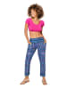 Aller Simplement Hose in Lila/ Blau