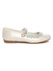 Primigi Leder-Spangenballerinas in Creme