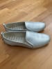 Flip Flop Leder-Slipper "Bermuda" in Silber