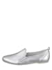 Flip Flop Leder-Slipper "Bermuda" in Silber