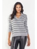 Milan Kiss Pullover in Schwarz/ Grau