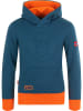 Trollkids Hoodie "Lillehammer" in Dunkelblau/ Orange