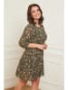 Curvy Lady Kleid in Khaki/ Beige