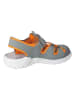 Ricosta Halbsandalen "Gerald" in Hellgrau/ Orange