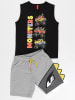 Denokids 2tlg. Outfit "Monster Cars" in Schwarz/ Grau