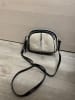 Anna Morellini Leder-Umhängetasche "Desideria" in Beige - (B)22 x (H)15 x (T)9 cm