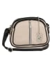 Anna Morellini Leder-Umhängetasche "Desideria" in Beige - (B)22 x (H)15 x (T)9 cm