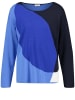 Gerry Weber Pullover Langarm Rundhals in Blau Gemustert