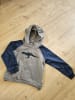 lamino Hoodie in Grau/ Dunkelblau